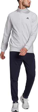 Dres męski adidas Logo Graphic Track Suit szaro-granatowy H61134