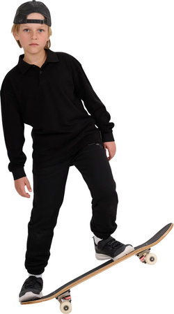 Koszulka dla chłopca longsleeve 4F M483 czarna 4FJWAW25TLONM483 20S