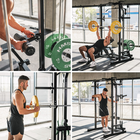 SWC3101 SUWNICA SMITHA NA WOLNY CIĘŻAR Z WYCIĄGIEM SEMI COMMERCIAL HMS