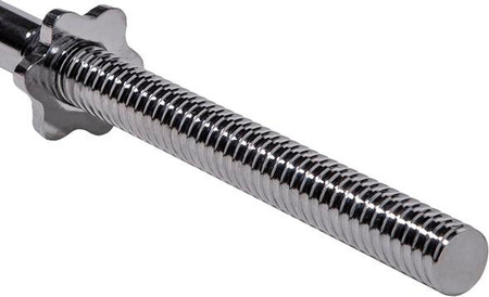 Gryf sztanga treningowy prosty z gwintem i zaciskiem HMS GPR 165cm