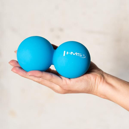 Piłka do masażu HMS blc02 blue lacrosse podwójna