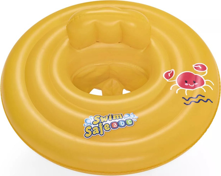 Koło dmuchane siedzisko do nauki pływania dla niemowląt Bestway Swim Safe