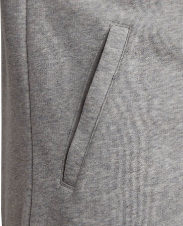 Bluza dla dzieci adidas Essentials 3-Stripes Full-Zip Hoodie szara IC3635