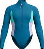 Damski Strój Kąpielowy L/s Clrblck Zip 1 Pc  rozmiar M