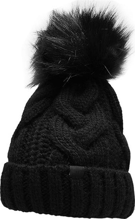 Czapka damska 4F głęboka czerń H4Z22 CAD010 20S