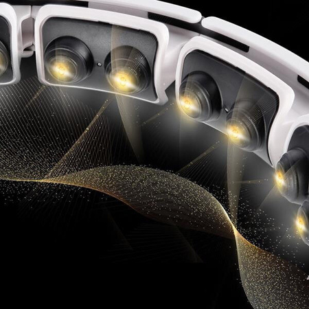 Zestaw hula hop magnetyczne HMS HHM16 z licznikiem pas wyszczuplający BR163 czarny