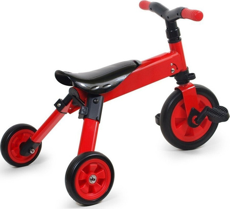 Rowerek 3-kołowy składany TCV-T701 czerwony