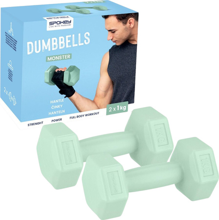 Hantle Spokey Monster 2x1 kg zielone 944049