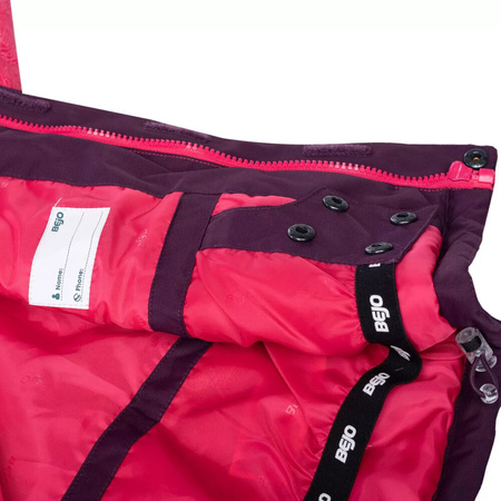 Dziecięca kurtka ocieplana Bejo Yuki Kdg różowa rozmiar 116