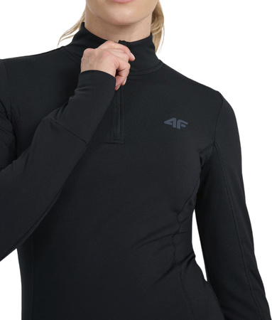 Bluza termoaktywna damska 4F F098 głęboka czerń 4FWAW25UBRUF098 20S