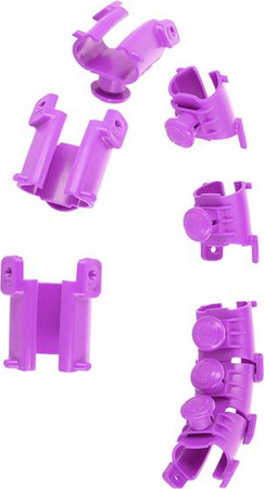 Hula hop violet z wypustkami i obciążnikiem HMS hhw12 plus size