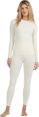 Spodnie termoaktywne damskie 4F F204 złamana biel 4FWAW25USEAF204 11S