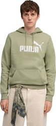 Bluza męska Puma ESS No.1 Logo Hoodie FL oliwkowa 682571 82