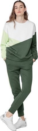 Bluza damska 4F biało-zielona H4L22 BLD013 22S