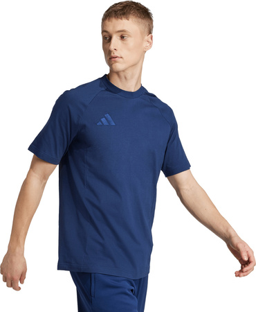 Koszulka męska adidas Tiro 25 Tee Travel granatowa JY5949