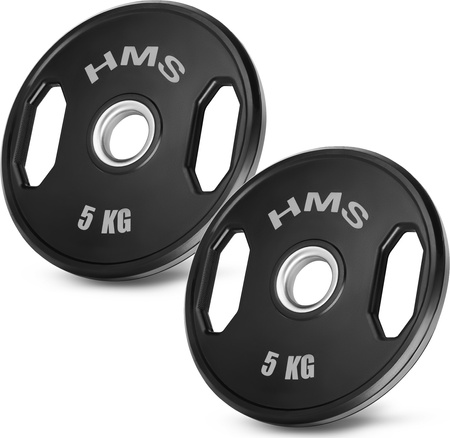 Talerz olimpijski ogumowany 2 x 5 kg HMS TOG05 2 x 5 kg