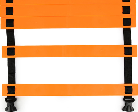 Drabinka treningowa gimnastyczna 10 szczebli SMJ sport DT10-4M-O pomarańczowa 4m