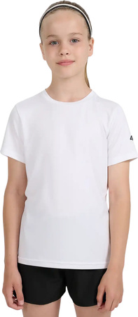 Komplet odzieżowy 4F koszulka, spodenki, worek F081 biało-czarno-różowy 4FJWAW25TAPSF081 20S