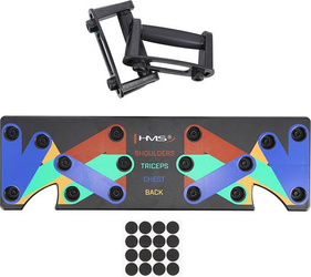 Poręcze podpórki uchwyty deska do pompek czarna HMS pu10 wielofunkcyjna