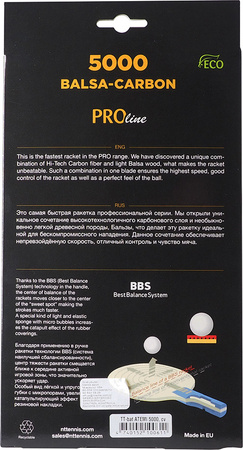 Rakietka do tenisa stołowego ping ponga New Atemi 5000 Pro concave