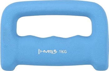 Ciężarek kastet żeliwny pokryty neoprenem HMS CK05 1.0 KG HMS