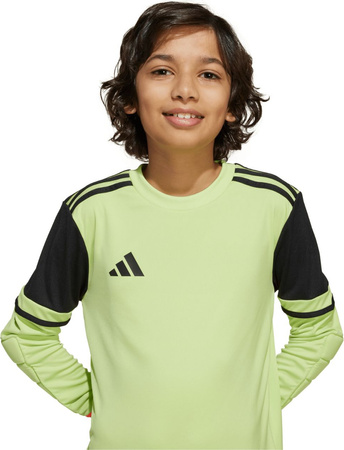 Bluza bramkarska dla dzieci adidas Squadra 25 Long Sleeve limonkowa JJ1940