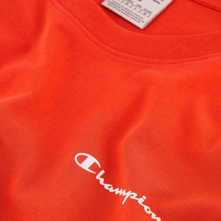 Koszulka męska Champion SS Tee pomarańczowa 220264 OS014