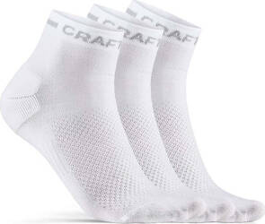 Skarpety za kostkę Craft Core Dry MID 3 pary białe rozmiar 40/42
