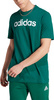 Koszulka męska adidas Essentials Single Jersey Linear Embroidered Logo Tee zielona IJ8658