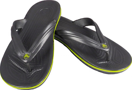 Klapki Crocs Crocband Flip grafitowo-zielone 11033 0A1