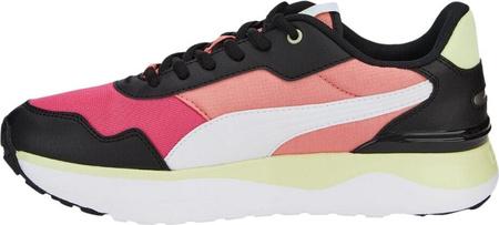 Buty damskie sportowe snekarsy R78 Voyage różowo-czarno-zielone 380729 15