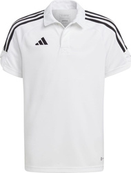 Koszulka dla dzieci adidas Tiro 23 League Polo biała HS3589