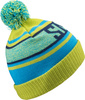 Dziecięca czapka zimowa Bejo Barro Jrb ocieplana limonkowo-niebieska