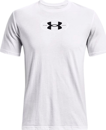 Koszulka męska Under Armour Repeat Ss graphics biała 1371264 100