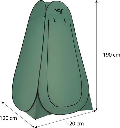 Przebieralnia namiot prysznic turystyczny Nils Camp NC1706 zielony 120x120x190cm