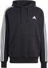 Bluza męska adidas Essentials French Terry 3-Stripes Hoodie czarna IC0435