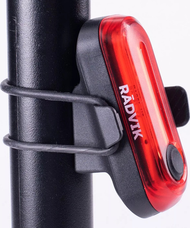 Zestaw lampek rowerowych oświetlenie tylne przednie Radvik Lumos Set moc 50 lumenów