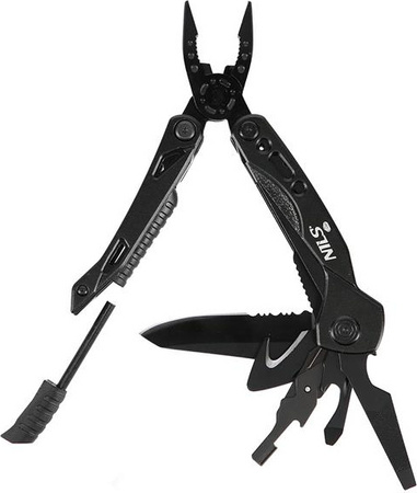 Multitool narzędzie wielofunkcyjne 12 w 1 scyzoryk Nils camp nc1744 stal nierdzewna czarny