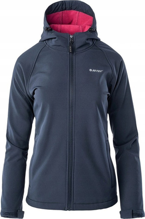 Damska kurtka przejściowa softshell Hi-Tec Lady Neti membrana 8000mm granatowa rozmiar S