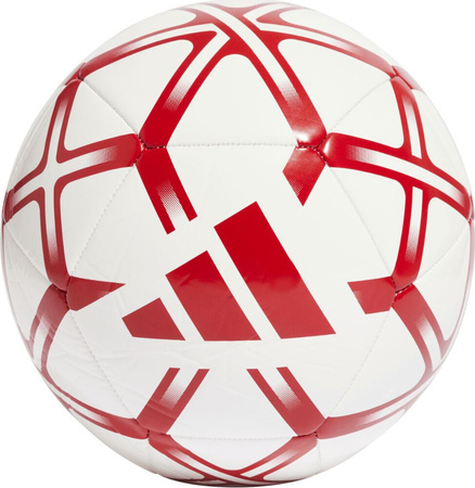 Piłka nożna adidas Starlancer Club biało-czerwona JM1800