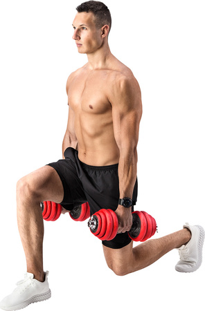 Sztangielki/sztanga gumowane HMS SGGX30 30 KG