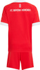 Zestaw dzięciecy komplet sportowy koszulka spodenki adidas FC Bayern 25/26 Home czerwony JN8510