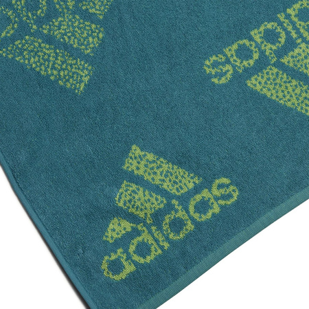 Ręcznik kąpielowy plażowy basenowy sportowy adidas Branded Must-Have Towel zielony IA7056 100x50 cm