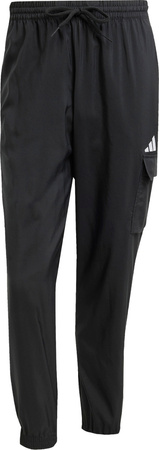 Spodnie męskie adidas Essentials Small Logo Cargo czarne JF3538