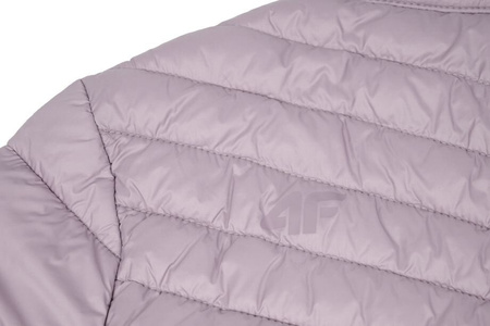 Kurtka damska puchowa 4F F094 różowa 4FSS23TDJAF094 83S
