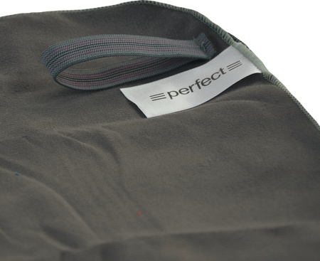 Ręcznik szybkoschnący Perfect microfibra szary 47x55cm