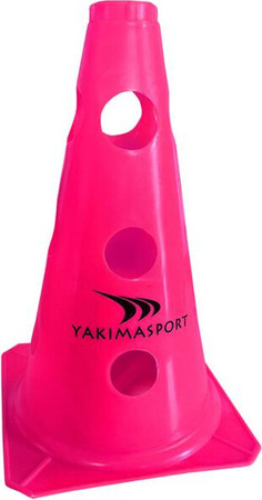 Pachołek z otworami Yakima Sport 23 cm różowy 100623