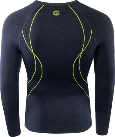 Męska bielizna termoaktywna bluza Hi-Tec Ikar Top czarna rozmiar XXL