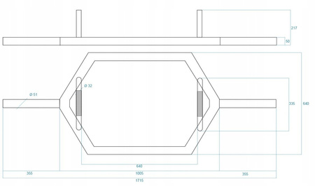 Gryf heksagonalny HMS GHX02BY 28 KG
