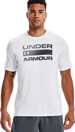 Koszulka męska Under Armour Team Issue Wordmark SS biała 1329582 100